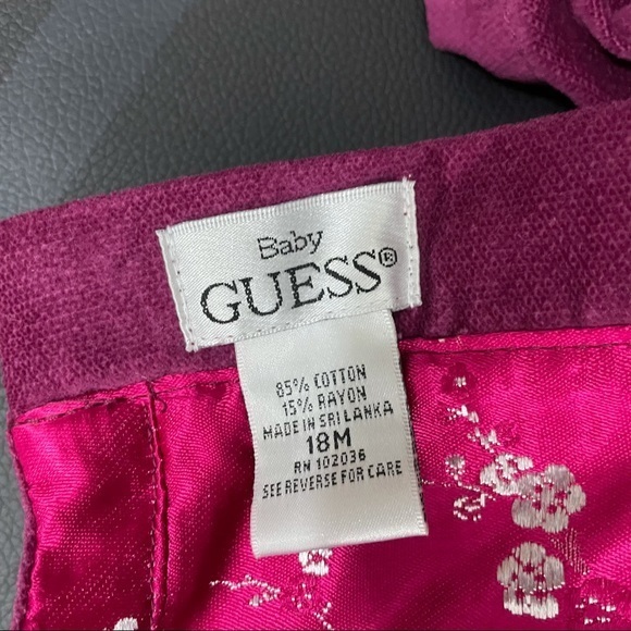 Guess Dresses Vintage Guess Infant Dress Corduroy Mandarin 8 Mo